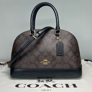 COACH SIGNATURE DOME SIERRA SATCHEL HANDBAG CROSSBODY